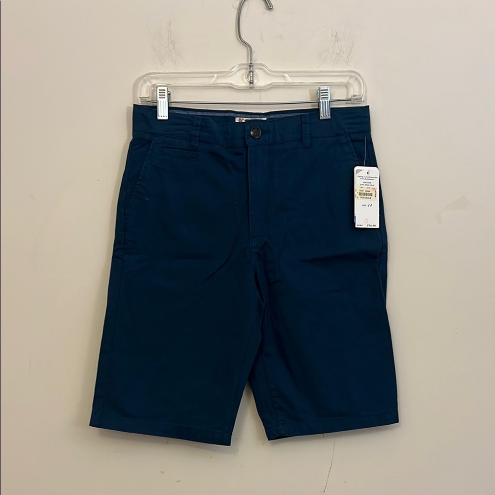 Original Penguin New Boys Dark Teal Shorts Size 14